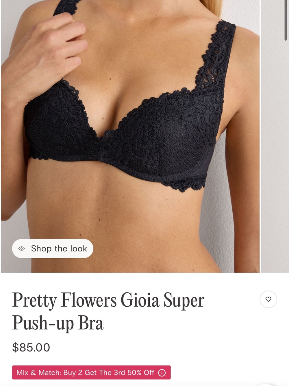 Intimmissi basically new lace push up bra